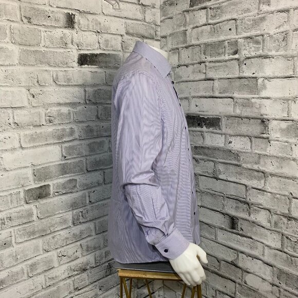Eton Contemporary Striped Dress Shirt - Picture 3 of 11